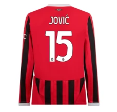 AC Milan Jović 15 Nogometni Dresovi Domaći 2024/25 Dugi Rukav