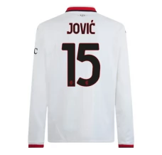 AC Milan Jović 15 Nogometni Dresovi Gostujući 2024/25 Dugi Rukav