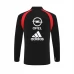 AC Milan Majica za Trening 2003-04 - 1-4 Zip Retro Crna