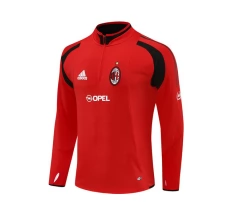AC Milan Majica za Trening 2004-05 - 1-4 Zip Retro Crvena