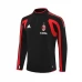 AC Milan Majica za Trening 2005-06 - 1-4 Zip Retro Crna