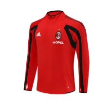 AC Milan Majica za Trening 2005-06 - 1-4 Zip Retro Crvena