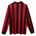 AC Milan Nogometni Dresovi Domaći Retro 1988-89 Dugi Rukav