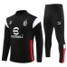 AC Milan Trenirka Komplet 2023/24 - 1-4 Zip Crna Crvena
