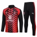 AC Milan Trenirka Komplet 2023/24 - 1-4 Zip Crna Crvena