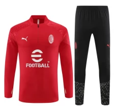 AC Milan Trenirka Komplet 2023/24 - 1-4 Zip Crvena