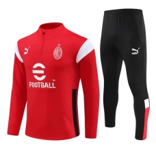 AC Milan Trenirka Komplet 2023/24 - 1-4 Zip Crvena Crna