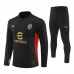 AC Milan Trenirka Komplet 2024/25 - 1-4 Zip Crna