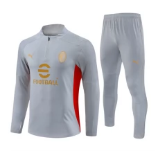AC Milan Trenirka Komplet 2024/25 - 1-4 Zip Siva