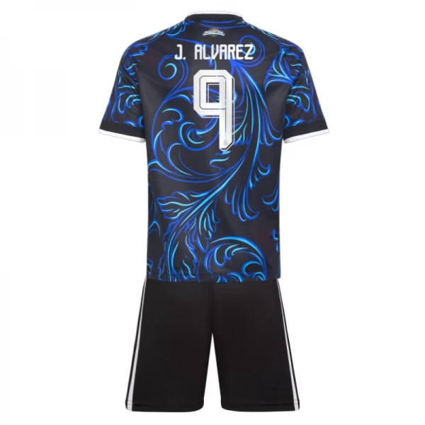 Argentina J.Alvarez 9 Dječji Gostujući Kit Svjetsko Prvenstvo 2026 Argentina J.Alvarez 9 Dječji Gostujući Kit Svjetsko Prvenstvo 2026