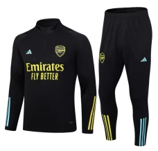 Arsenal Trenirka Komplet 2023/24 - 1-4 Zip Crna