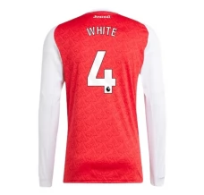 Arsenal White 4 Nogometni Dresovi Domaći 2025/26 Dugi Rukav