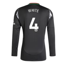 Arsenal White 4 Nogometni Dresovi Gostujući 2024/25 Dugi Rukav