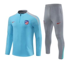 Atlético Madrid Trenirka Komplet 2024/25 - 1-4 Zip Plava