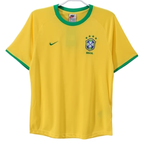 Brazil Domaći Nogometni Dresovi Retro 2000 Komplet Brazil Domaći Nogometni Dresovi Retro 2000 Komplet
