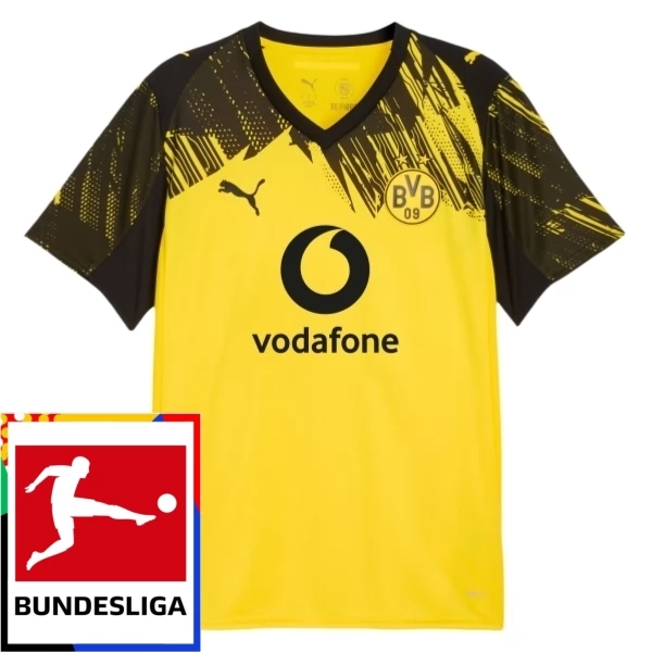 BVB Borussia Dortmund Nogometni Dresovi Domaći Bundesliga Patch 2025/26 BVB Borussia Dortmund Nogometni Dresovi Domaći Bundesliga Patch 2025/26
