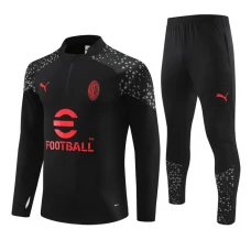 Dječji AC Milan Trenirka Komplet 2023/24 - 1-4 Zip Crna