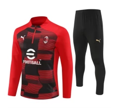 Dječji AC Milan Trenirka Komplet 2024/25 - 1-4 Zip Crvena