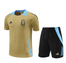 Dječji Argentina Trening Dres Kompleti 2024/25 - Shorts Gold
