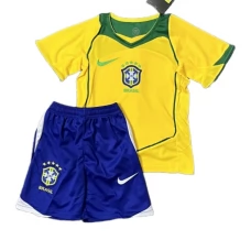 Dječji Brazil Nogometni Dresovi Domaći Retro 2004