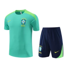 Dječji Brazil Trening Dres Kompleti 2024/25 - Shorts Zelena