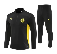 Dječji BVB Borussia Dortmund Trenirka Komplet 2024/25 - 1-4 Zip Crna