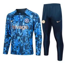 Dječji Chelsea Trenirka Komplet 2023/24 - 1-4 Zip Plava Camouflage