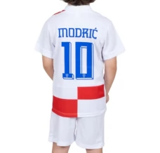 Dječji Euro 2024 Hrvatska Modrić 10 Nogometni Dresovi Domaći