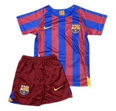 Dječji FC Barcelona Nogometni Dresovi Domaći Retro 2005-06