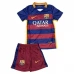 Dječji FC Barcelona Nogometni Dresovi Domaći Retro 2015-16