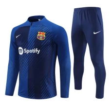 Dječji FC Barcelona Trenirka Komplet 2023/24 - 1-4 Zip Plava Camouflage