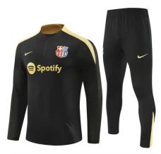 Dječji FC Barcelona Trenirka Komplet 2024/25 - 1-4 Zip Crna Gold