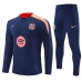 Dječji FC Barcelona Trenirka Komplet 2024/25 - 1-4 Zip Dark Plava