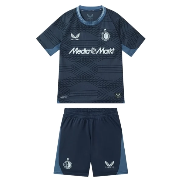 Dječji Feyenoord Nogometni Dresovi Gostujući 2025/26 Dječji Feyenoord Nogometni Dresovi Gostujući 2025/26