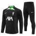 Dječji Liverpool Trenirka Komplet 2023/24 - 1-4 Zip Crna