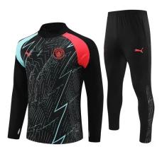 Dječji Manchester City Trenirka Komplet 2023/24 - 1-4 Zip Crna Camouflage