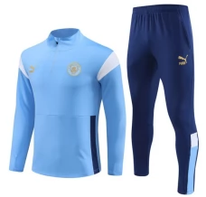 Dječji Manchester City Trenirka Komplet 2023/24 - 1-4 Zip Plava