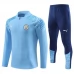 Dječji Manchester City Trenirka Komplet 2023/24 - 1-4 Zip Plava Dječji Manchester City Trenirka Komplet 2023/24 - 1-4 Zip Plava