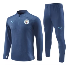 Dječji Manchester City Trenirka Komplet 2024/25 - 1-4 Zip Mornarsko Plavo