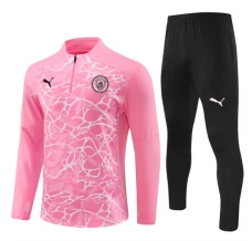Dječji Manchester City Trenirka Komplet 2024/25 - 1-4 Zip Pink