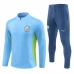 Dječji Manchester City Trenirka Komplet 2024/25 - 1-4 Zip Plava Zelena Dječji Manchester City Trenirka Komplet 2024/25 - 1-4 Zip Plava Zelena