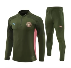 Dječji Manchester City Trenirka Komplet 2024/25 - 1-4 Zip Zelena