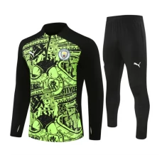 Dječji Manchester City Trenirka Komplet 2024/25 - 1-4 Zip Zelena