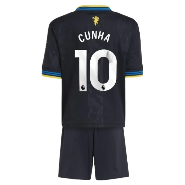 Dječji Manchester United Cunha 10 Nogometni Dresovi Treći 2025/26 Dječji Manchester United Cunha 10 Nogometni Dresovi Treći 2025/26