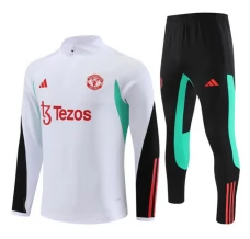 Dječji Manchester United Trenirka Komplet 2023/24 - 1-4 Zip Bijela