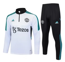 Dječji Manchester United Trenirka Komplet 2023/24 - 1-4 Zip Bijela