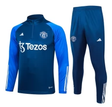 Dječji Manchester United Trenirka Komplet 2023/24 - 1-4 Zip Plava