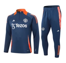 Dječji Manchester United Trenirka Komplet 2024/25 - 1-4 Zip Mornarsko Plavo Orange