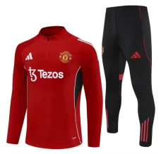 Dječji Manchester United Trenirka Komplet 2025/26 - 1-4 Zip Crvena
