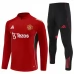 Dječji Manchester United Trenirka Komplet 2025/26 - 1-4 Zip Crvena